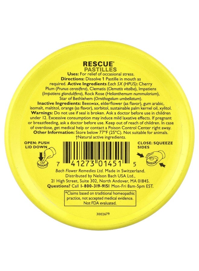 Bach, Rescue® Pastilles, Natural Stress Relief, Orange & Elderflower, 35 Pastilles, 1.7 oz (50 g) (Packaging may vary) - Image 2