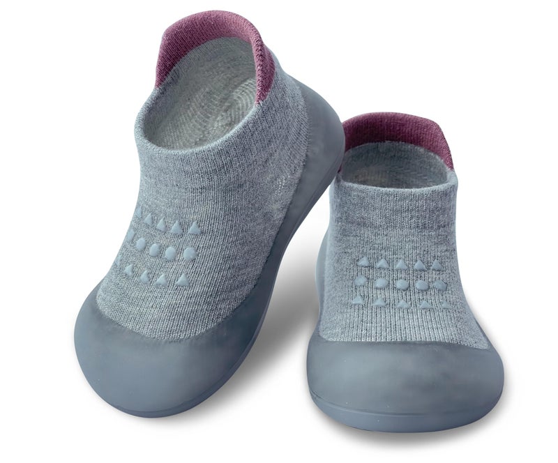 Dookeh Dookeh Baby Shoes Boys Girls First Walking Shoes Non Slip Soft Sole Sneakers Toddler Infant Babygirl Sock Shoes A3Gray us_Footwear_Size_System Toddler Age_Range Medium 18_Months 24_Months