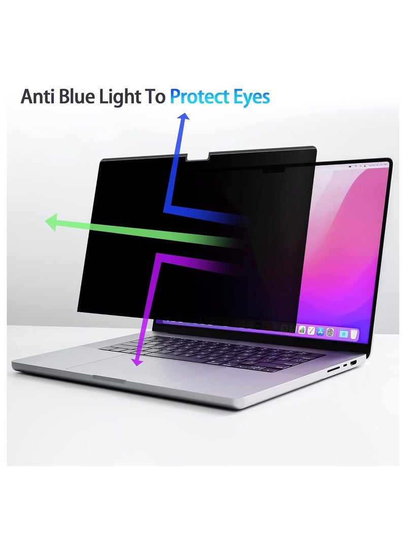 عام واقي شاشة مغناطيسي للخصوصية 360° لجهاز Vivo Pad 5 Pro مقاس 13 بوصة - واقي شاشة مغناطيسي قابل للإزالة، نهائي مات، قابل لإعادة الاستخدام، مع فلتر مضاد للوهج وفلتر للضوء الأزرق - Image 3