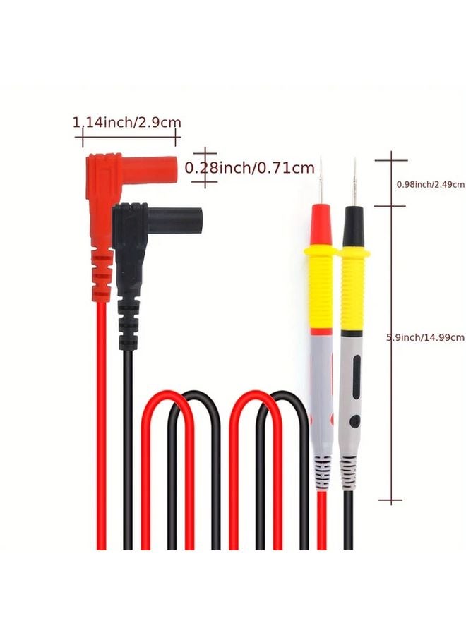 2 Sets 1000V 20A Multimeter Test Leads With Red Black Probes 45 28 Inch PVC Insulated Wires - Image 5