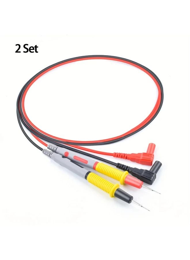 2 Sets 1000V 20A Multimeter Test Leads With Red Black Probes 45 28 Inch PVC Insulated Wires - Image 2