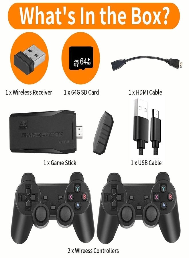Sadhwanis Video Game for Tv | Wireless Rettro Game Console, Rettro Game Stick with Built-in Multiple Games, Hdmi Output, and 2.4GHz Wireless Controller (Classic Edition) - Image 3