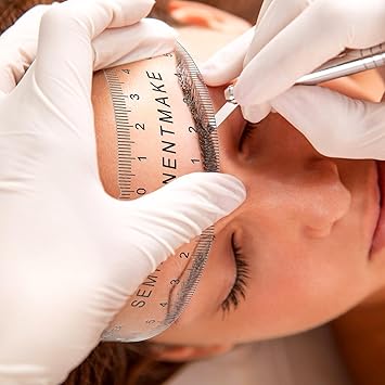 Healifty Eyebrow Ruler PVC Flexible Eyebrow Microblading Ruler Permanent Makeup Measure Tool Eyebrow Microblading Supplies - Image 3