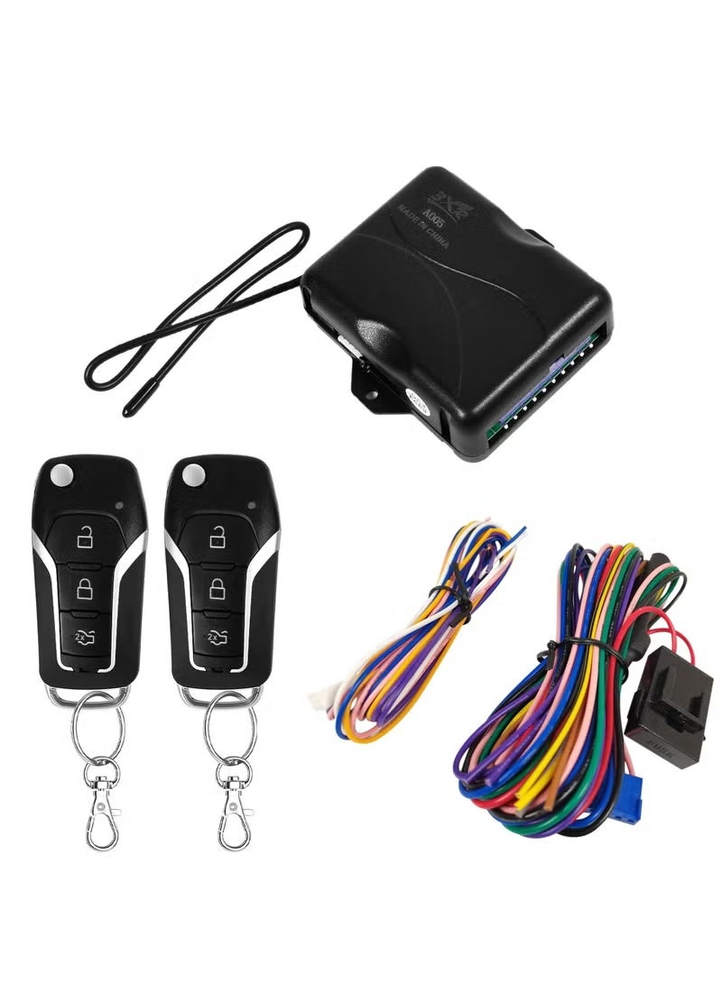 3 اكس ار نظام دخول السيارة بدون مفتاح 3XR، أمان متقدم للسيارة مع جهازي تحكم عن بعد، وقفل مركزي، ومجموعة أسلاك A005 - Image 2