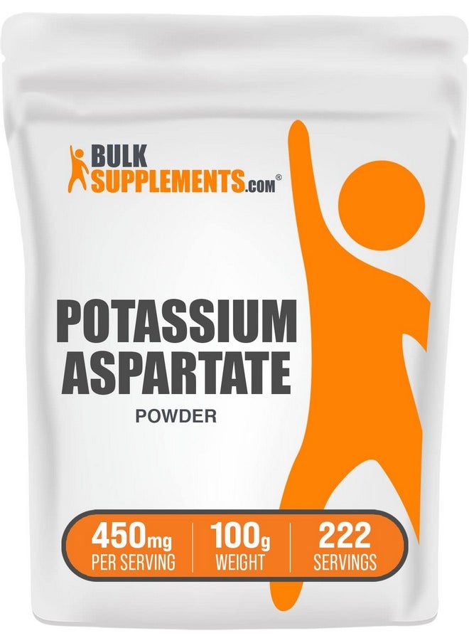 بالك سابلمنتس مسحوق أسبارتات البوتاسيوم من BulkSupplements.com - مكمل مسحوق البوتاسيوم، مكمل أسبارتات البوتاسيوم - خالٍ من الجلوتين، 450 مجم (98 مجم بوتاسيوم) لكل وجبة، 100 جم (3.5 أونصة) (عبوة من قطعة واحدة)  - Image 1