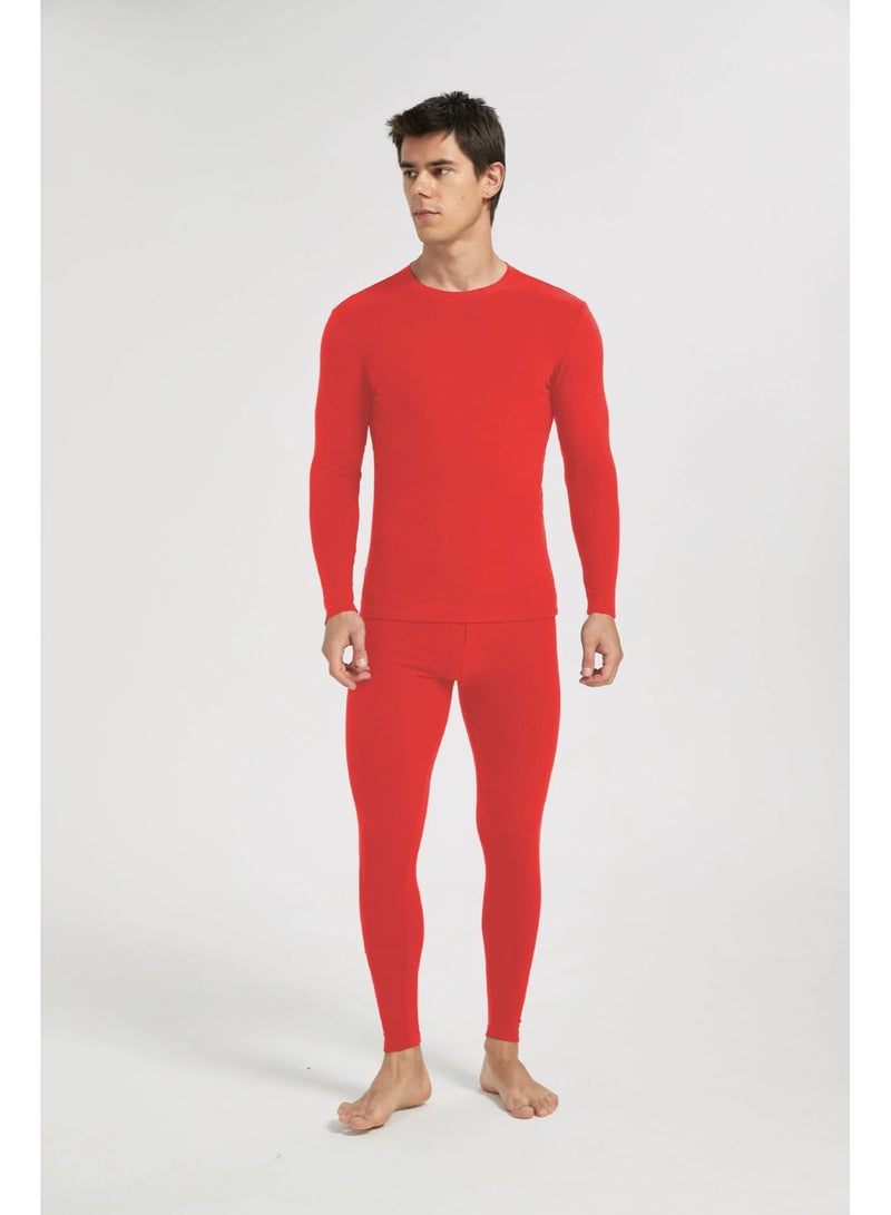 general Men's Thermal Underwear Set, Soft Velvet Fabric Thickened Warm Base Layer, High-Quality Winter Inner Wear for Daily Wear & Outdoor Activities - Image 1
