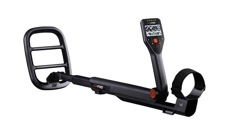 MINELAB كاشف المعادن مينيلاب GOFIND 44 عالي القوة وخفيف الوزن للبالغين مع ملف مقاوم للماء بحجم 10