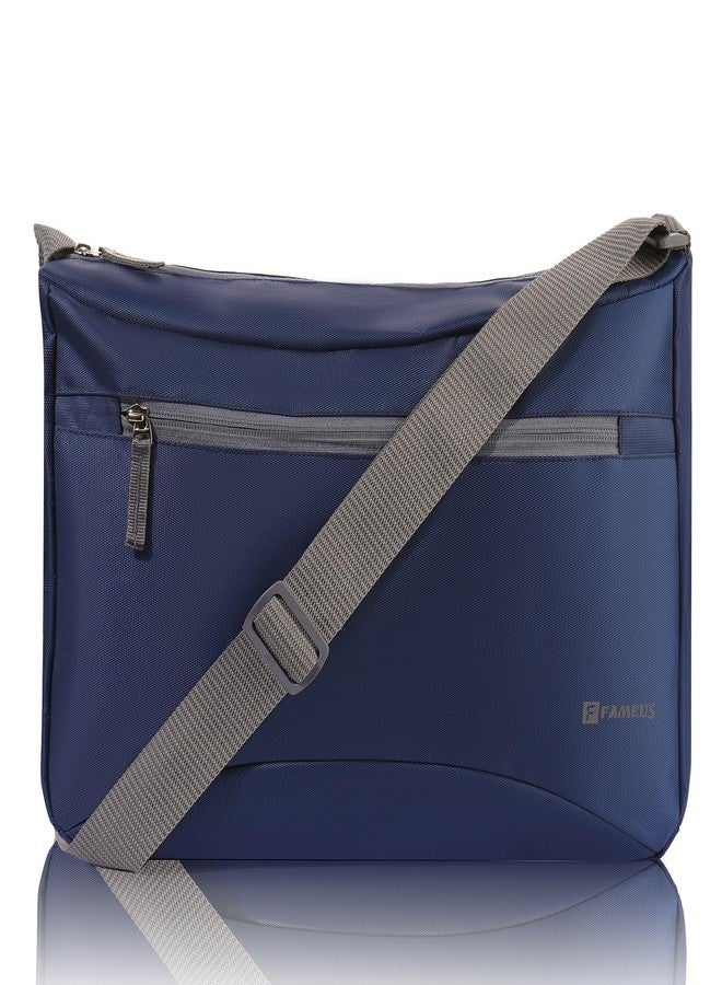 FAMEUS Blue Unisex Sling Bag with Adjustable Strap | Stylish Crossbody Shoulder Messenger Bag for Men, Women, Boys & Girls | Travel, Office, College & Daily Use - Image 1