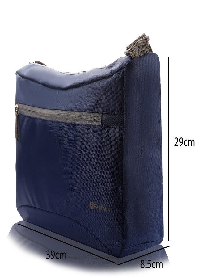 FAMEUS Blue Unisex Sling Bag with Adjustable Strap | Stylish Crossbody Shoulder Messenger Bag for Men, Women, Boys & Girls | Travel, Office, College & Daily Use - Image 2
