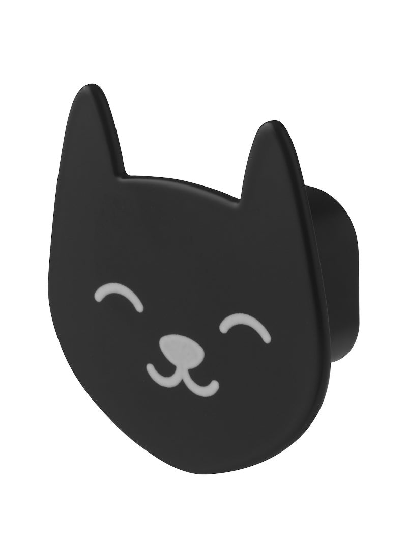 Charming Black Cat Face-Shaped Hook Whimsical and Stylish Design for Hanging Accessories, Ideal for Adding a Playful Touch to Any Room 