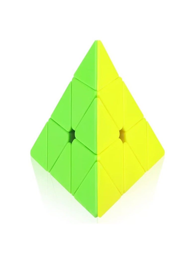 Triangle Pyramid Speed ​​Cube Stickerless Pyramid Magic Cube - Image 1