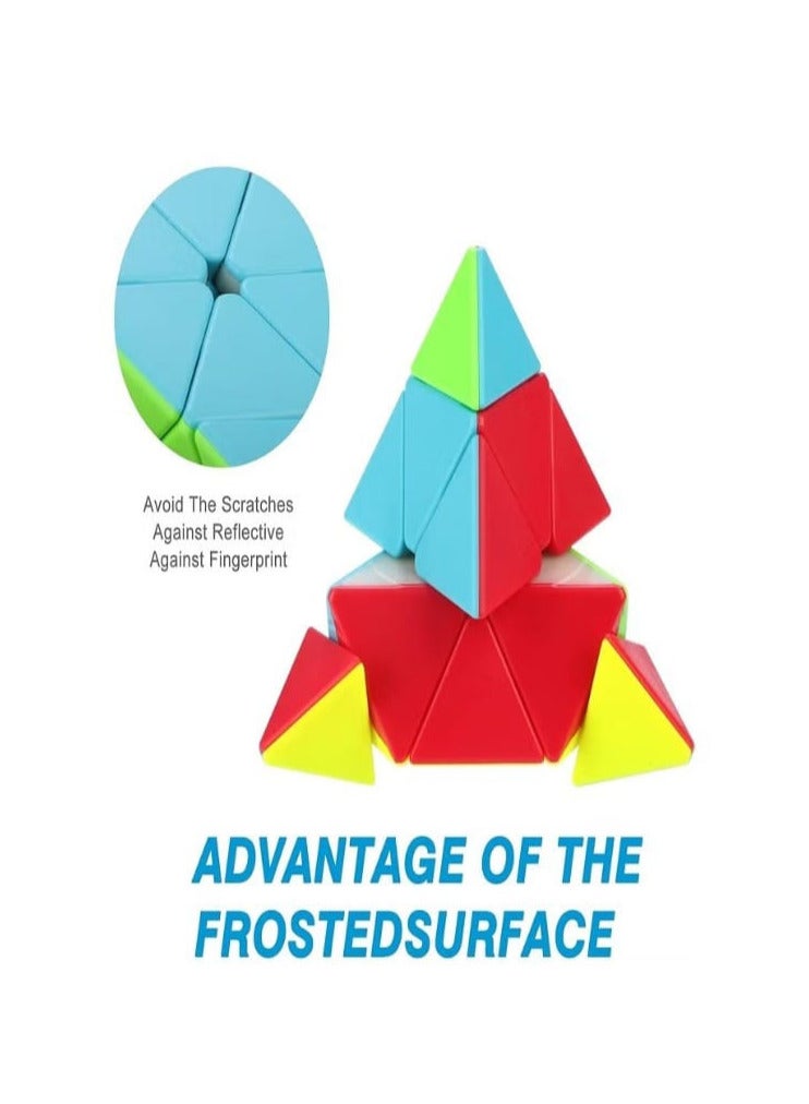 Triangle Pyramid Speed ​​Cube Stickerless Pyramid Magic Cube - Image 2