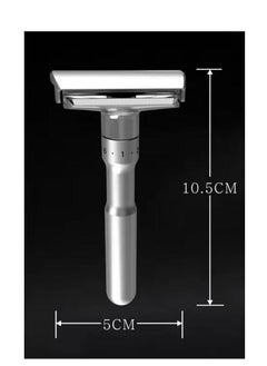 Adjustable Sharpness Double Edge Safety Razor Set Silver with 5 Blades - pzsku/Z2C1CDBA727EF6D0BCFEEZ/45/_/1658372211/9244bf31-53fa-4f0e-b7df-701a67bfddcc