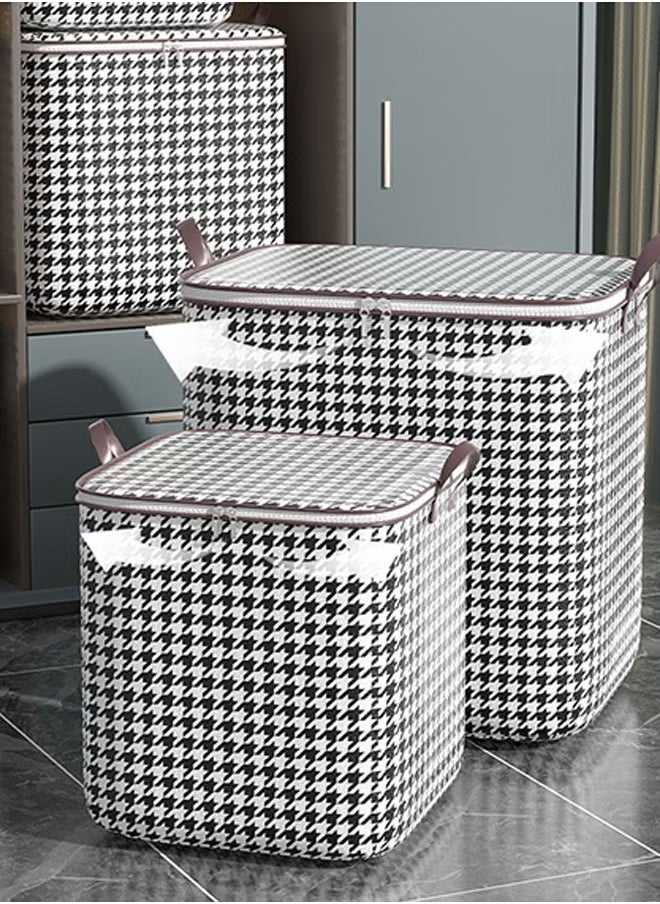 Generic Large Storage Bag Waterproof Clothing Storage Bins Foldable Closet Organizers Storage Containers Zipper Bag Handle Zipper Design for Clothing Blanket Comforters Bed Sheets Pillows and Toys  - Image 5