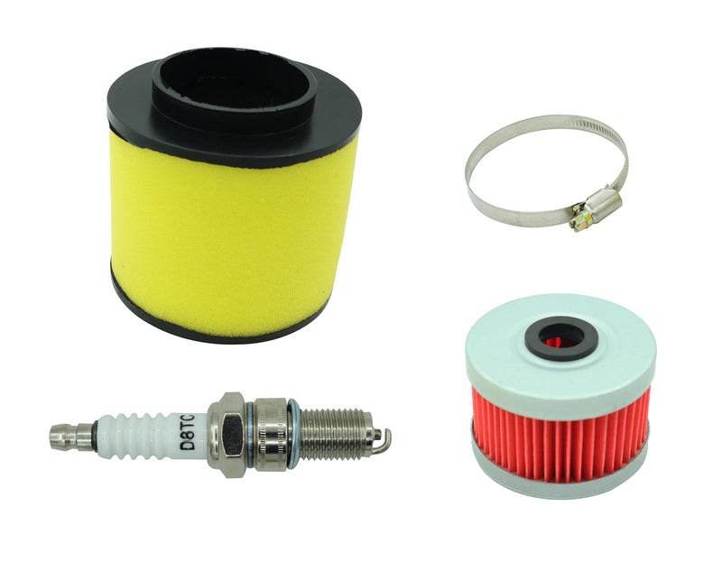 DABAZUALY TRX300 Carburetor for Honda 300 TRX300FW Fourtrax Carb ATV 1988-2000 with Parts Air filter& Oil filter Spark Plug Choke Cable Valve Plunger Kit - Image 5