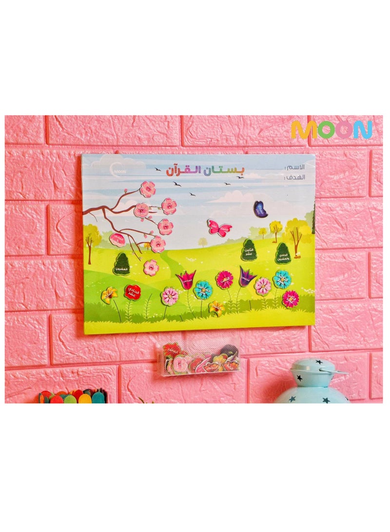 Moon Edu Garden of Quran Memorization Chart – Fun & Interactive Hifz Tracker - Image 3