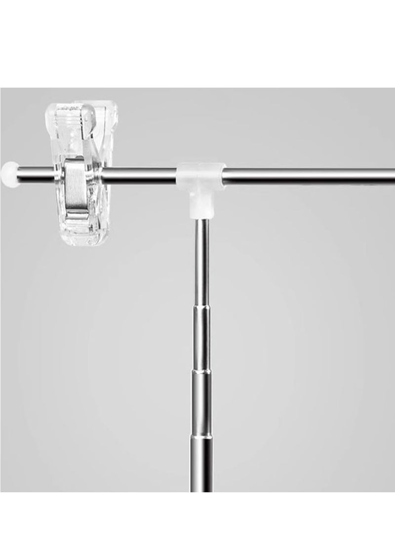 Eckek Eckek 2 Pcs T-Sign Adjustable Metal Banner Holder Table Top Banner Stand Store Counter Display Poster Stand Advertising Display Sign Holder - 8" to 31" Height  - Image 4