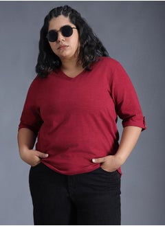 HIGH STAR Women Red T-shirt  - Image 5