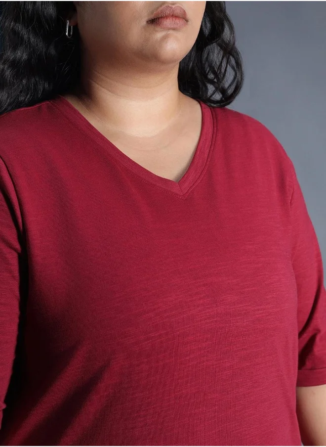 هاي ستار Women Red T-shirt