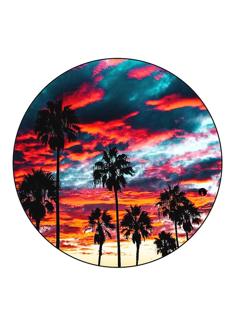 RKN Nature Printed Large Round Pin Badge Multicolour - Image 1