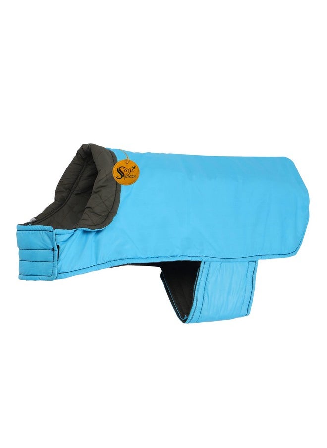 Sage Square Dog Fleece Jacket Reversible Dog Vest Waterproof, Windproof Cold Weather Dog Clothes Pet Apparel For Dogs (Sky Blue) (Xlarge) (28 Inches)  - Image 5
