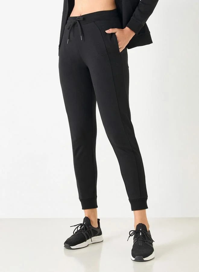 ADOT by Splash Panelled Joggers with Pockets and Drawstring Closure