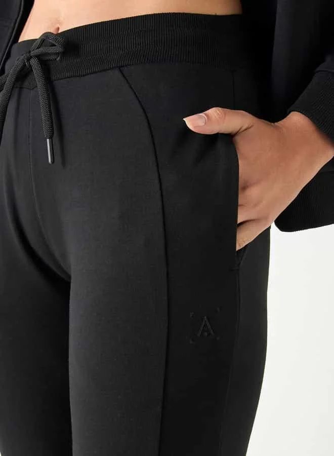 ADOT by Splash Panelled Joggers with Pockets and Drawstring Closure
