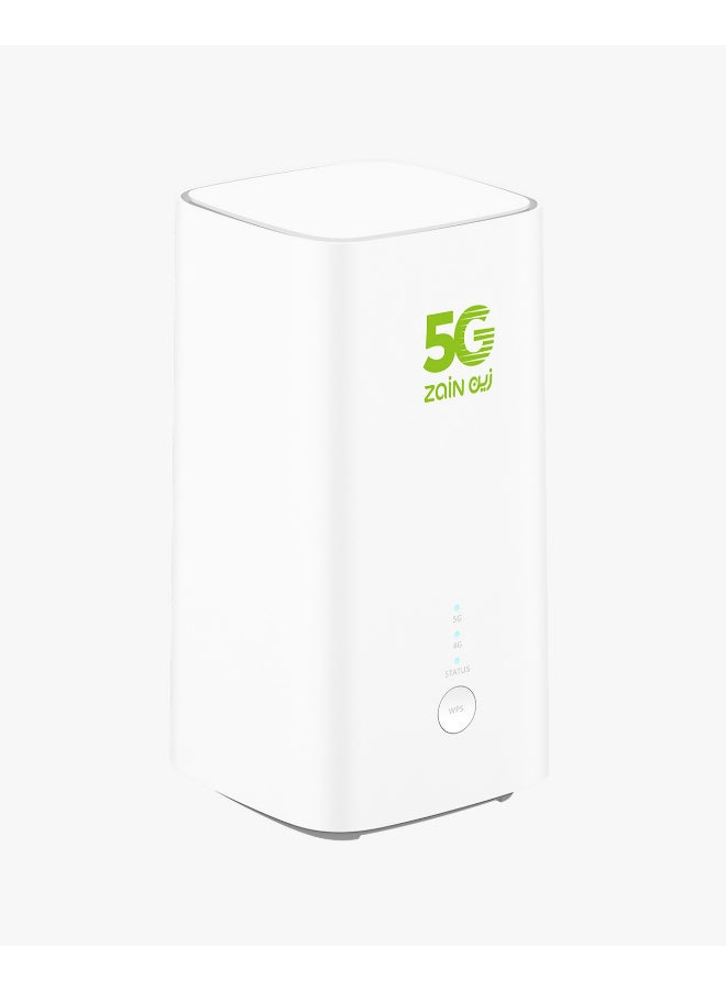 زين 5G CPE 5 يدعم جميع شرائح الاتصال H155-381 Wifi 6 أبيض أبيض - Image 2