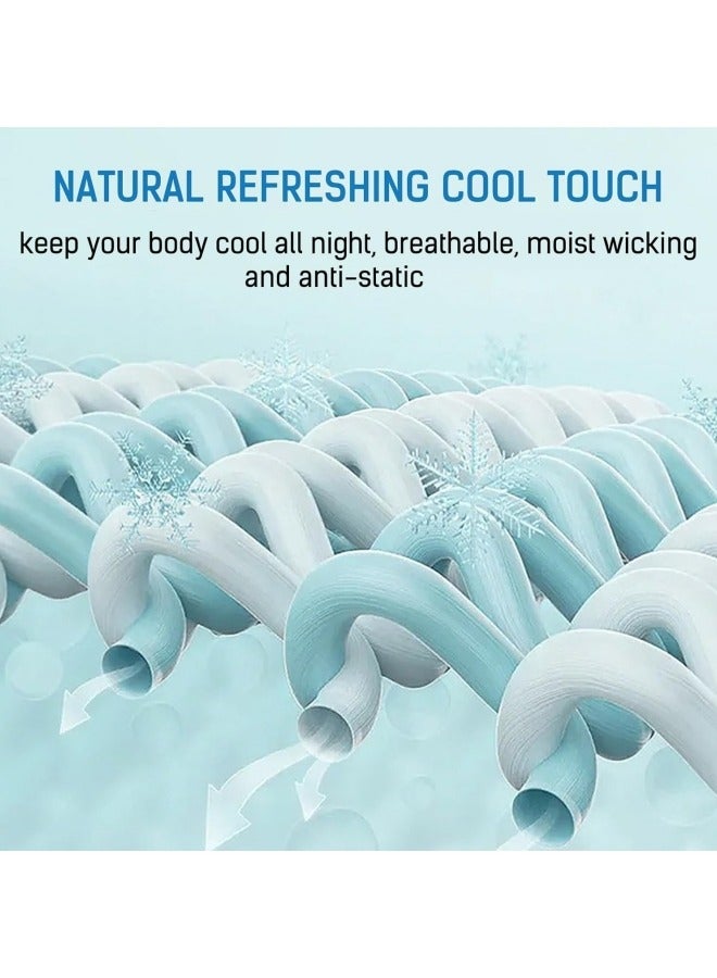 Cooling Comforter for Summer Cooling Blanket with Double-sided Cooling Fiber Soft Breathable Machine Washable Cool Lightweight Duvet,200x230cm - Image 3