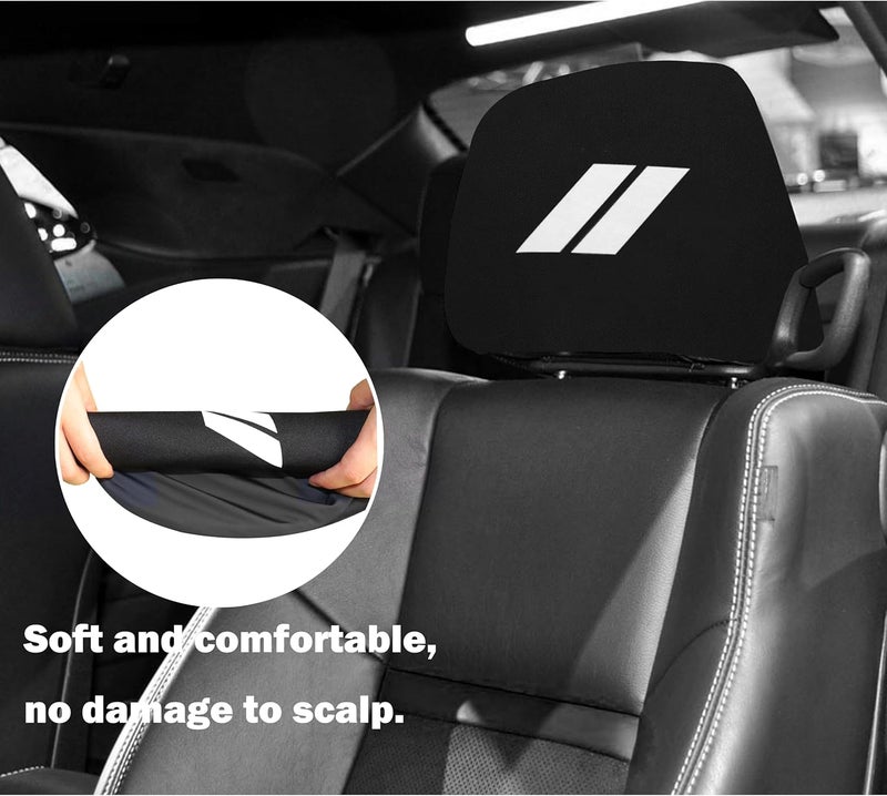 YOSRTER Universal Headrest Covers for Dodge Vehicles - Image 2