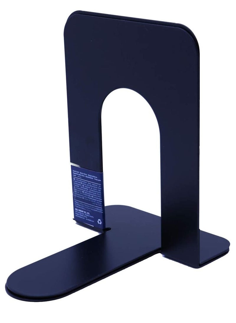 Deli حامل كتب معدني من قطعتين باللون الأسود بحجم 6.5 بوصة - Image 2