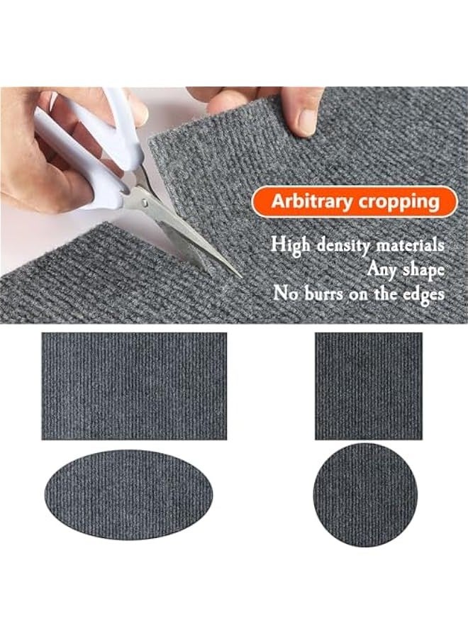 بيوينتي سجادة واقية من الخدش للقطط والحيوانات الاليفة سهلة القطع للارضيات والمدخل والشرفة، سجادة ارضية ذاتية الصنع تمنع السجاد من الخدش او الاهتراء، وسادة قطط بطول 6.6 قدم مع ملصق مجاني (رمادي، 40 × 15.8 انش) - Image 4