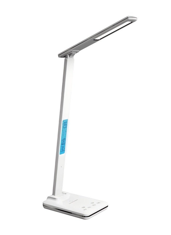 MHD 15W Student-Specific Eye Protection Desk Lamp, Multi-Function LED Desk Lamp, Smart Charging Folding Lamp - Wired White  - Image 1