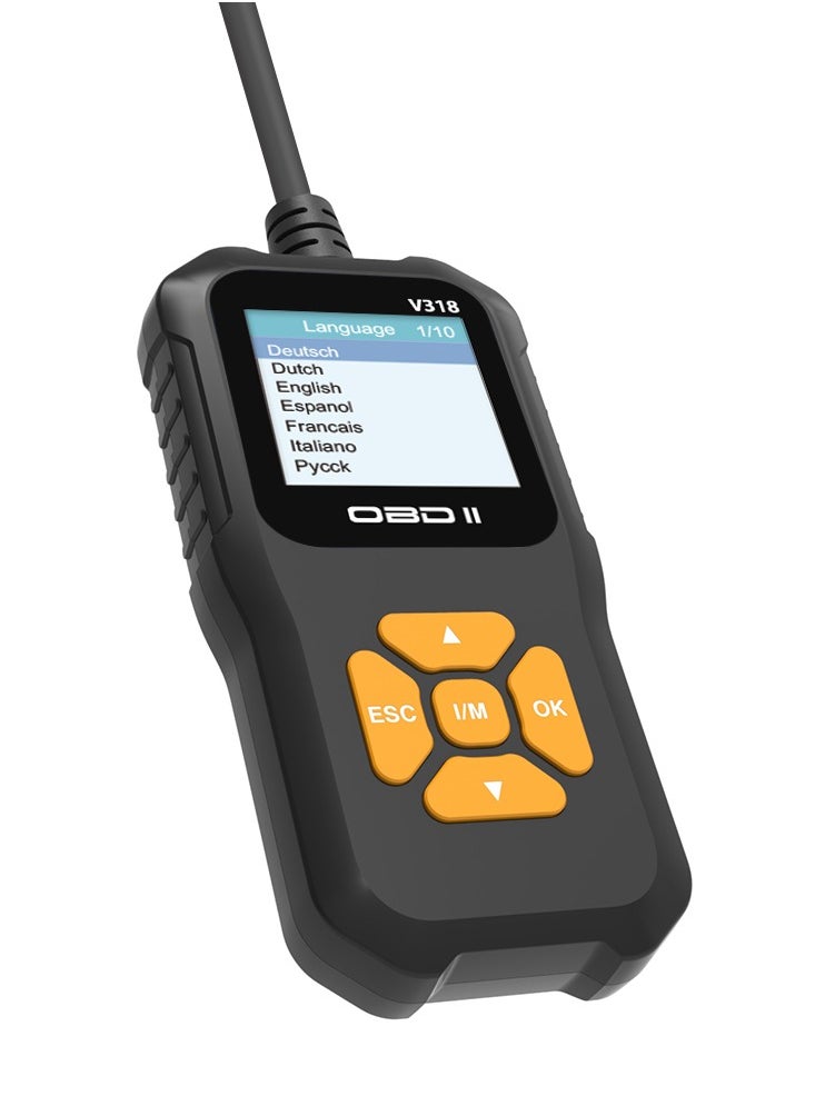 Generic - OBDII Scanner Diagnostic Tool, Vehicle Check Engine Code Readers with Reset and I/M Readiness for All Vehicles - Image 1