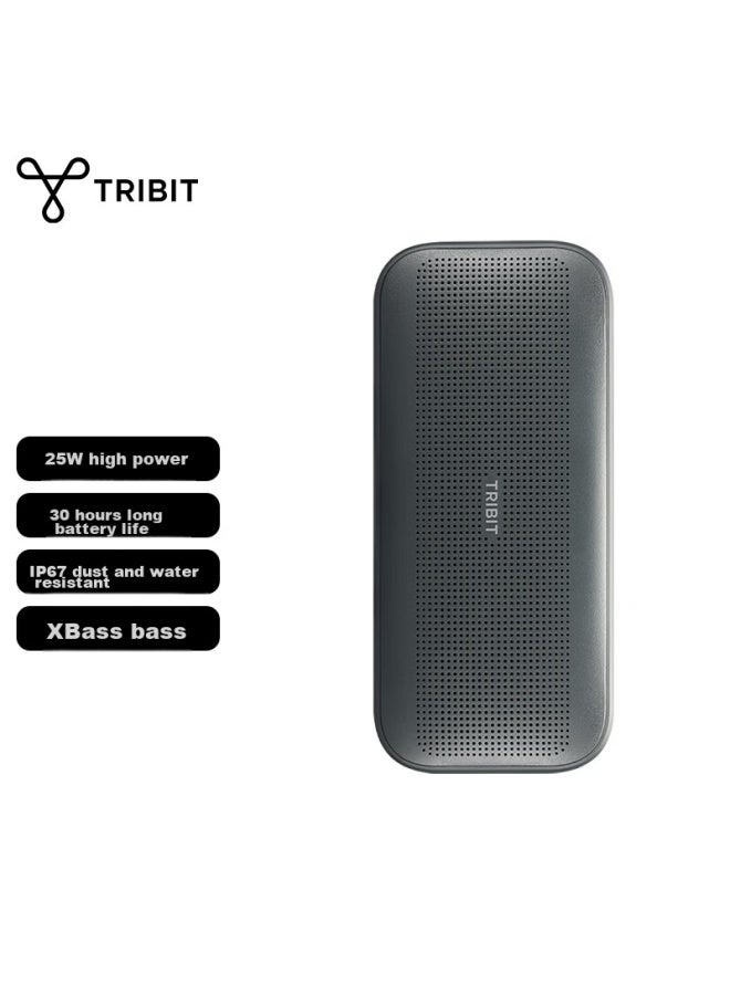 Tribit مكبر صوت ستورم بوكس فلو بلوتوث، مكبر صوت محمول مقاوم للماء في الهواء الطلق، مكبر صوت للكمبيوتر، هدية عيد ميلاد - Image 1