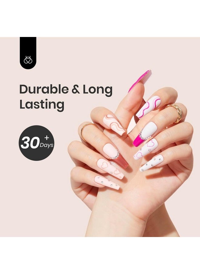 beetles Gel Polish - beetles Gel Polish Gel Base Coat, 15ml No Wipe Prebond Base Gel Nail Polish Long Lasting Soak Off U V Nail Lamp Base Coat Upgraded Formula for Salon DIY Nail Art Design Manicure Valentines Day Gifts - Image 1