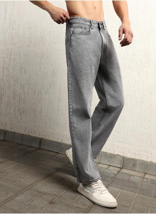 Hubberholme - Grey Jeans For Men - Image 1