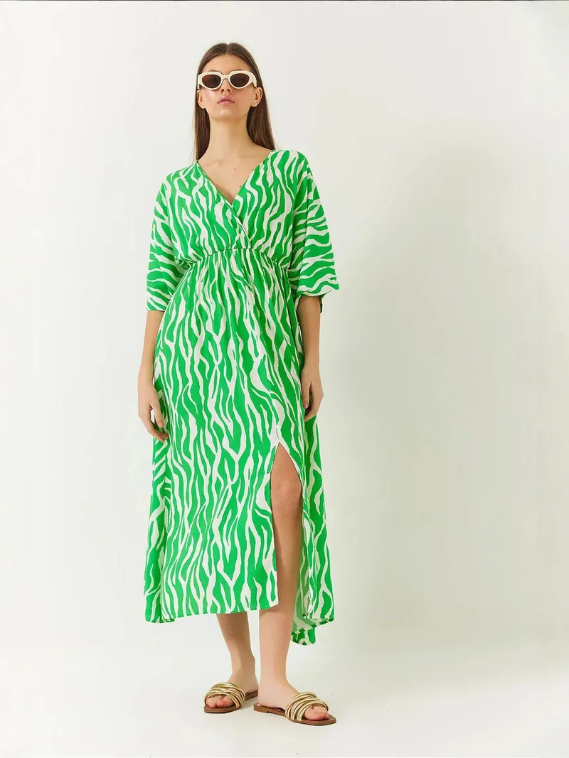 بيانكو لوتشي فستان ماكسي بنقوش لوتشي