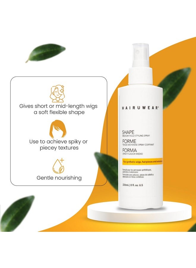 هير يو وير بخاخ تصفيف الشعر HairUWear "Shape" متوسط التثبيت للشعر المستعار ووصلات الشعر، 8 أونصة  - Image 3