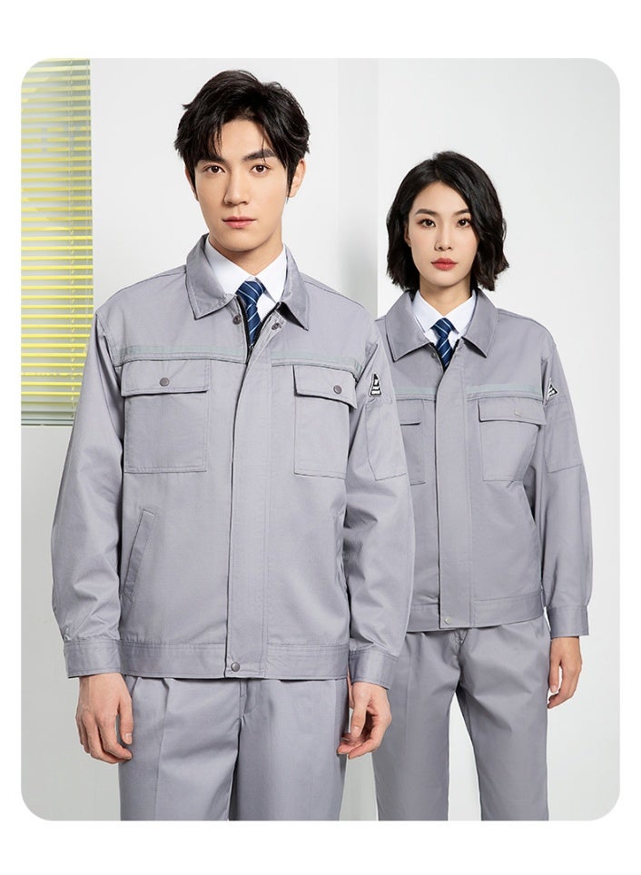 NIBEMINENT Autumn Winter Work Uniform Insurance Service Gas Station Factory Workshop Anti-static Workwear Reflective Thickened Welding Suit - Image 2
