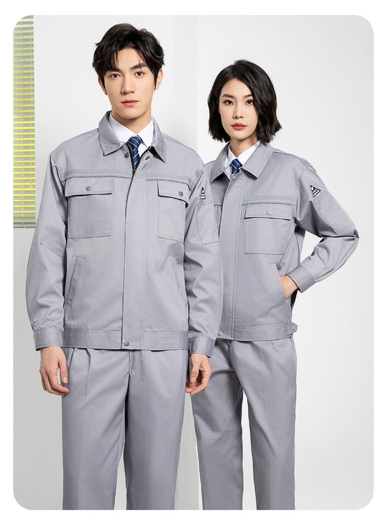 NIBEMINENT Autumn Winter Work Uniform Insurance Service Gas Station Factory Workshop Anti-static Workwear Reflective Thickened Welding Suit - Image 3