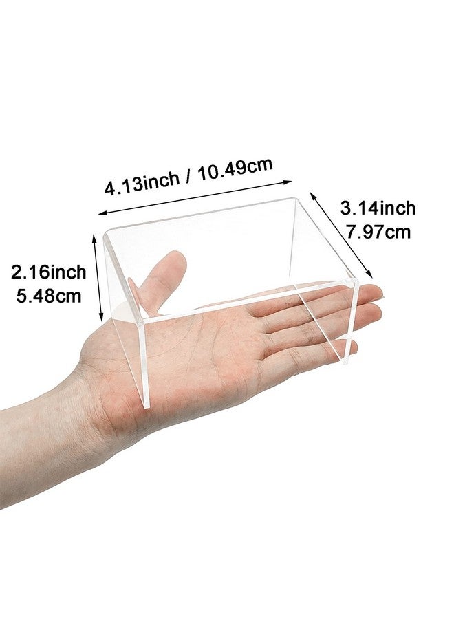 Cerpourt 8Pcs Acrylic Display Risers(6",5",4"3") Clear Product Stand,Cupcakes Holder Dessert Display Transparent Showcase Stands, Candy Bar Risers, Acrylic Lifts Display for Figures - Image 4