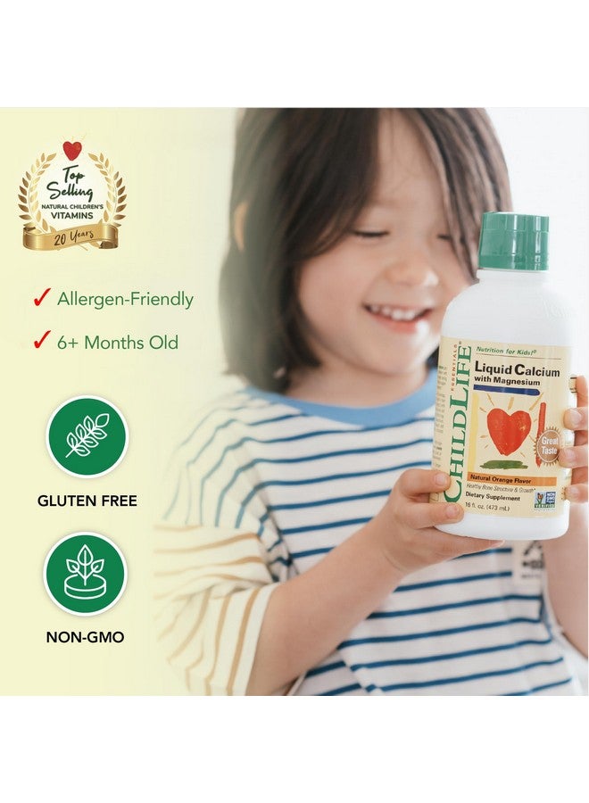 ChildLife Essentials Liquid Calcium Supplement for Kids - Baby Calcium with Magnesium, Zinc, and Vitamin D3 - Orange Flavor, 16 fl oz (2 Pack) - Image 3