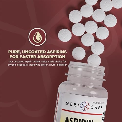GeriCare Bottled Aspirin 325mg 100 Count Bottle (Pack of 1) - Image 3