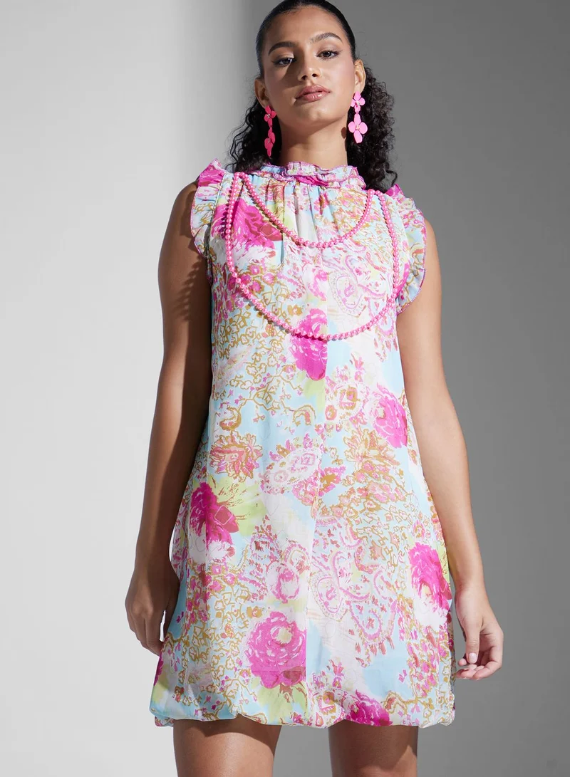 Golden Apple Floral Printed Dress