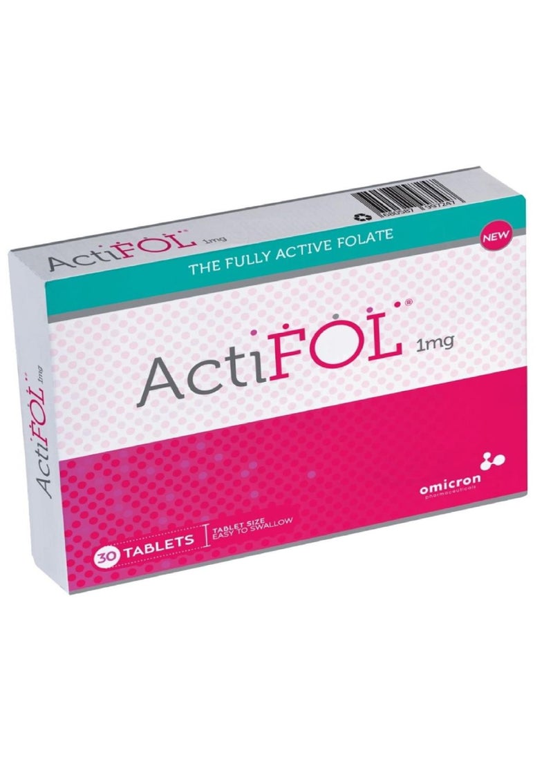 omicron pharmaceuticals - Actifol 1Mg 30 Tab - Image 1