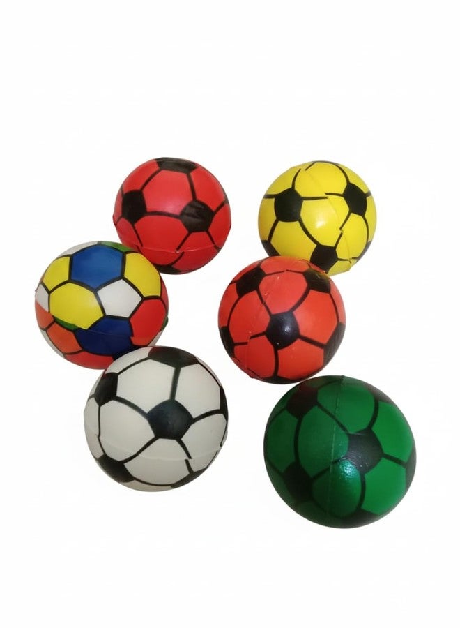 INDIAN FUN ZONE Mini Soft Football Style Ball for Kids | Small Size Indoor & Outdoor Play | Lightweight for Stress Relief & Fun (Pack of 8) Colours May Vary - Image 4