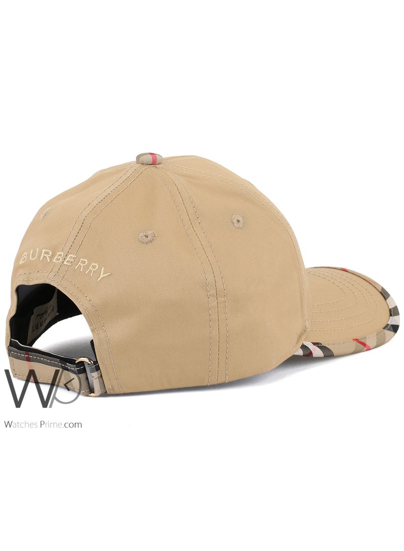 BURBERRY Burberry Cap Beige Color Cotton Baseball Hat For Men - Image 2