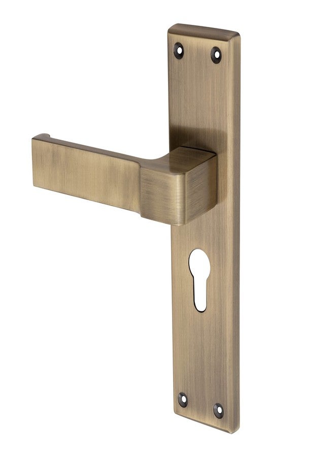 Qorp Locks طقم مقبض نقر من الفولاذ المقاوم للصدأ من Qorp مقاس 8 بوصات مع جسم القفل | تشطيب عتيق | 3 مفاتيح فائقة | قفل أسطواني BSK (مفتاح من كلا الجانبين)، أقفال أبواب للباب الرئيسي، أقفال للمنزل. - Image 5