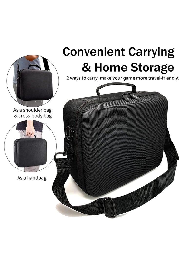 Hard Carrying Case Compatible with Nintendo Switch OLED Model (2021), Hard Travel Storage Protective Case with Handle and Shoulder Strap for Pro Controller - Image 4